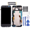 LCD Screen and Digitizer Full Assembly with Frame & Front Glass Lens Cover for HTC One M8 (Top+Bottom)(Black)