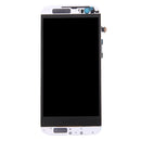 LCD Screen and Digitizer Full Assembly with Frame & Front Glass Lens Cover for HTC One M8 (Top+Bottom)(White)