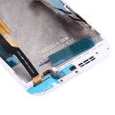 LCD Screen and Digitizer Full Assembly with Frame & Front Glass Lens Cover for HTC One M8 (Top+Bottom)(White)