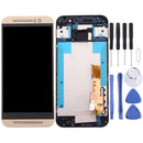 LCD Screen and Digitizer Full Assembly with Frame for HTC One M9 (Gold on Gold)