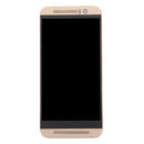 LCD Screen and Digitizer Full Assembly with Frame for HTC One M9 (Gold on Gold)