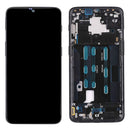 For OnePlus 6T Digitizer Full Assembly with Frame OEM LCD Screen (Black)