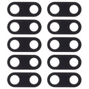 10 PCS Back Camera Lens Cover for Nokia 3(Black)