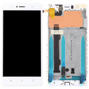 LCD Screen and Digitizer Full Assembly with Frame for Lenovo K8 (White)