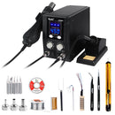 Kaisi 8586+ SMD Rework Soldering Station Hot Air Gun Soldering Station Repair Welding Set PCB Desoldering Tool, EU Plug