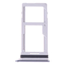SIM Card Tray + SIM Card Tray / Micro SD Card Tray for LG G7 ThinQ G710 G710EM G710PM G710VMP G710ULM (Silver)
