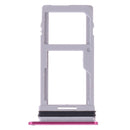 SIM Card Tray + SIM Card Tray / Micro SD Card Tray for LG G7 ThinQ G710 G710EM G710PM G710VMP G710ULM (Purplish Red)