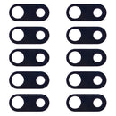 10 PCS Back Camera Lens for LG V30 H930 H933 (Black)
