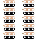 10 PCS Back Camera Lens for LG V40 ThinQ (Black)