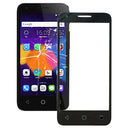 Front Screen Outer Glass Lens for Alcatel One Touch Pixi 3 4.5 / 5019(Black)