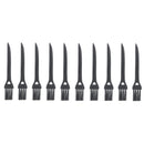 10 PCS JIAFA P8842 Flat Head Shrill Tail Cleaning Brush, Length: 8.5cm(Black)