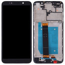 LCD Screen and Digitizer Full Assembly with Frame for Huawei Y5 Prime (2018)(Black)