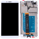 LCD Screen and Digitizer Full Assembly with Frame for Huawei Y5 Prime (2018)(White)