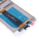 LCD Screen and Digitizer Full Assembly with Frame for Huawei Y5 Prime (2018)(White)