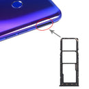 SIM Card Tray + SIM Card Tray + Micro SD Card Tray for OPPO Realme 3 Pro / Realme X Lite(Black)
