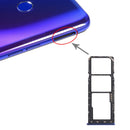 SIM Card Tray + SIM Card Tray + Micro SD Card Tray for OPPO Realme 3 Pro / Realme X Lite(Blue)