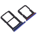 SIM Card Tray + SIM Card Tray + Micro SD Card Tray for Vivo S1 Pro(Blue)