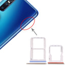 SIM Card Tray + SIM Card Tray + Micro SD Card Tray for Vivo S1 Pro(Silver)