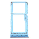 SIM Card Tray + SIM Card Tray / Micro SD Card Tray for Xiaomi Mi CC9e / Mi A3(Blue)