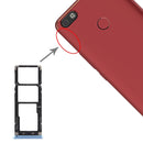 SIM Card Tray + SIM Card Tray + Micro SD Card Tray for Tecno Camon X Pro CA8(Blue)