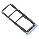 SIM Card Tray + SIM Card Tray + Micro SD Card Tray for Tecno Camon X Pro CA8(Blue)
