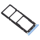 SIM Card Tray + SIM Card Tray + Micro SD Card Tray for Tecno Camon X Pro CA8(Blue)