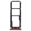 SIM Card Tray + SIM Card Tray + Micro SD Card Tray for Tecno Camon X Pro CA8(Red)