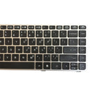 US Version Keyboard with Silver Frame for HP EliteBook 8470B 8470P 8470 8460 8460p 8460w ProBook 6460 6460b 6470