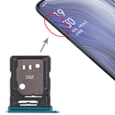 SIM Card Tray + SIM Card Tray / Micro SD Card Tray for OPPO Reno 10x zoom(Blue)