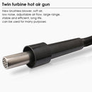 QUICK 857DW+ 220V 580W Digital Display Straight Wind Hot Air Gun, AU Plug
