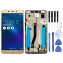 LCD Screen and Digitizer Full Assembly with Frame for Asus ZenFone 3 Laser ZC551KL Z01BDC(Gold)