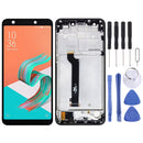 LCD Screen and Digitizer Full Assembly with Frame for Asus ZenFone 5 Lite X017DA ZC600KL S630 SDM630(Black)