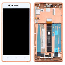 LCD Screen and Digitizer Full Assembly with Frame & Side Keys for Nokia 3 TA-1032(Gold)
