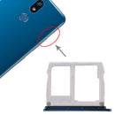 SIM Card Tray + Micro SD Card Tray for LG K40 / K12 Plus / X4 (2019) / X420EM / X420BMW / X420HM / X420 / X420N (Blue)