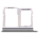SIM Card Tray + Micro SD Card Tray for LG V40 ThinQ (Silver)