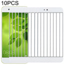 10 PCS for Huawei nova 2 Front Screen Outer Glass Lens(White)