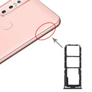 SIM Card Tray + SIM Card Tray + Micro SD Card Tray for Vivo Y7s(Black)