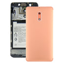 Battery Back Cover with Camera Lens & Side Keys for Nokia 6 TA-1000 TA-1003 TA-1021 TA-1025 TA-1033 TA-1039(Gold)