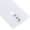 Battery Back Cover with Camera Lens for Nokia X6 (2018) / 6.1 Plus TA-1099 TA-1103(White)