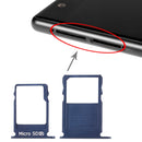 SIM Card Tray + Micro SD Card Tray for Nokia 3 TA-1020 TA-1028 TA-1032 TA-1038(Blue)