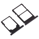 SIM Card Tray + SIM Card Tray + Micro SD Card Tray for Nokia 5.1 TA-1075 (Black)