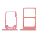 SIM Card Tray + SIM Card Tray + Micro SD Card Tray for Nokia 5.1 TA-1075 (Purplish Red)