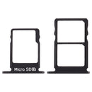 SIM Card Tray + SIM Card Tray + Micro SD Card Tray for Nokia 5 / N5 TA-1024 TA-1027 TA-1044 TA-1053 (Black)