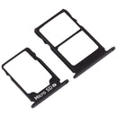 SIM Card Tray + SIM Card Tray + Micro SD Card Tray for Nokia 3.1 TA-1049 TA-1057 TA-1063 TA-1070 (Black)
