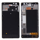 Front Housing LCD Frame Bezel Plate for Nokia Lumia 730(Black)