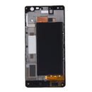 Front Housing LCD Frame Bezel Plate for Nokia Lumia 730(Black)