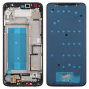 Front Housing LCD Frame Bezel Plate for LG K50 / K12 MAX / LMX520BMW / LMX520EMW(Single SIM Version)(Black)