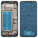 Front Housing LCD Frame Bezel Plate for LG K50 / K12 MAX / LMX520BMW / LMX520EMW(Single SIM Version)(Blue)