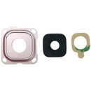 10 PCS Back Camera Bezel & Lens Cover with Sticker for Galaxy A8 (2016) / A810(Pink)