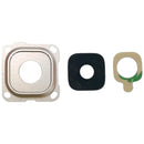 10 PCS Back Camera Bezel & Lens Cover with Sticker for Galaxy A8 (2016) / A810(Gold)